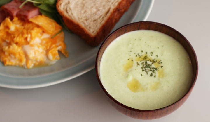 レンジで簡単！冷凍枝豆で作るポタージュスープのレシピ